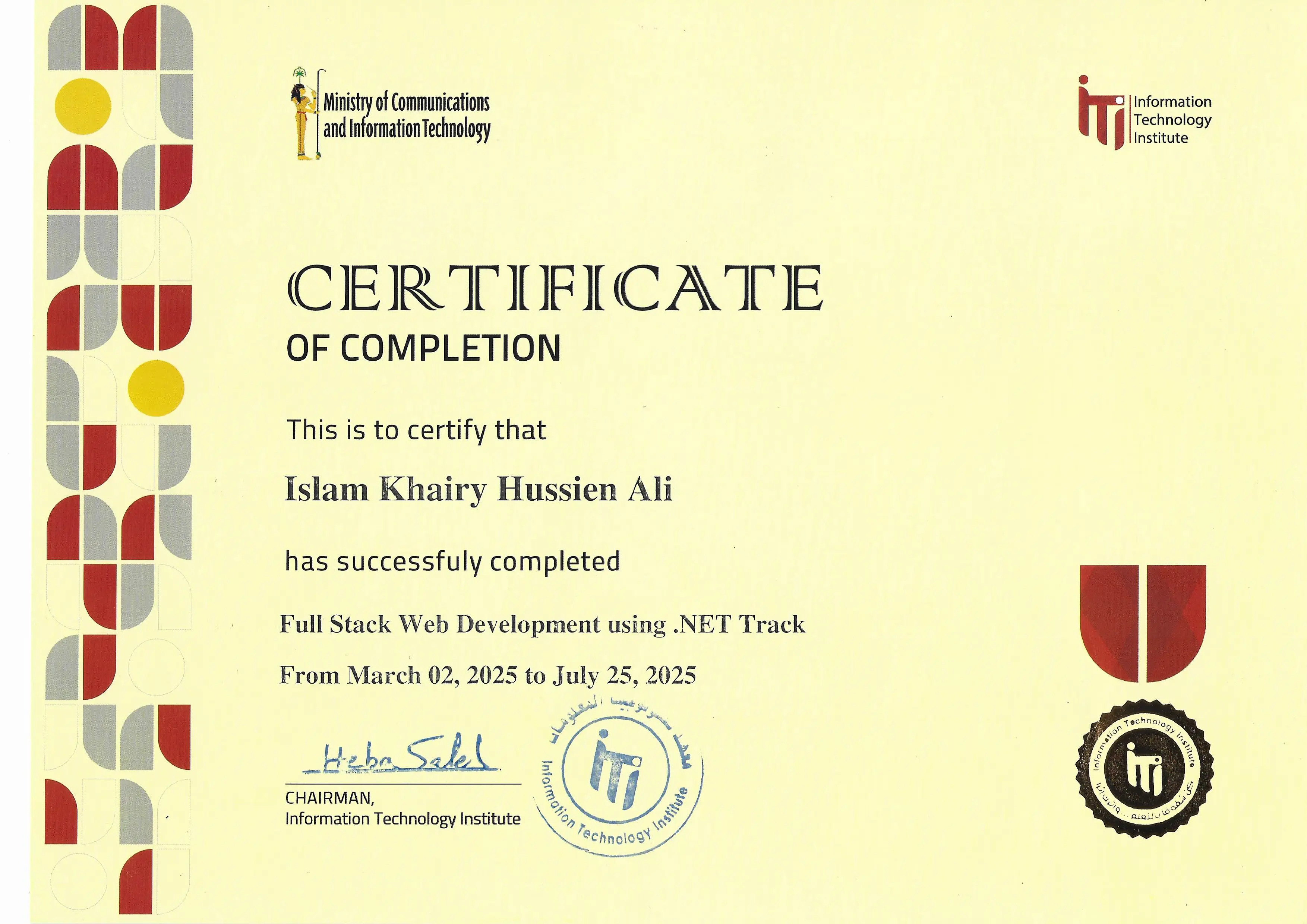 ITI Post Graduate Program in Full-Stack Web Development